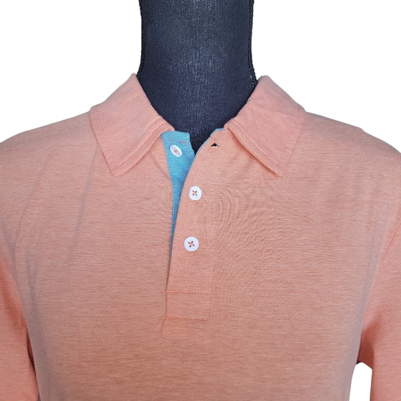 Thomas Sterling Men's Peach All Day Comfort Polo Collar Tee Size S NWT - Picture 7 of 14